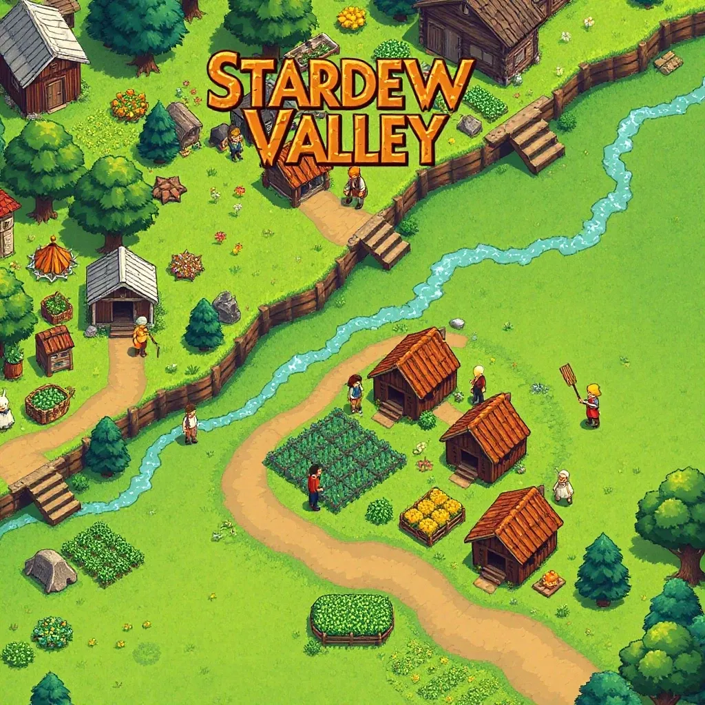 Pixelated Farm Adventure